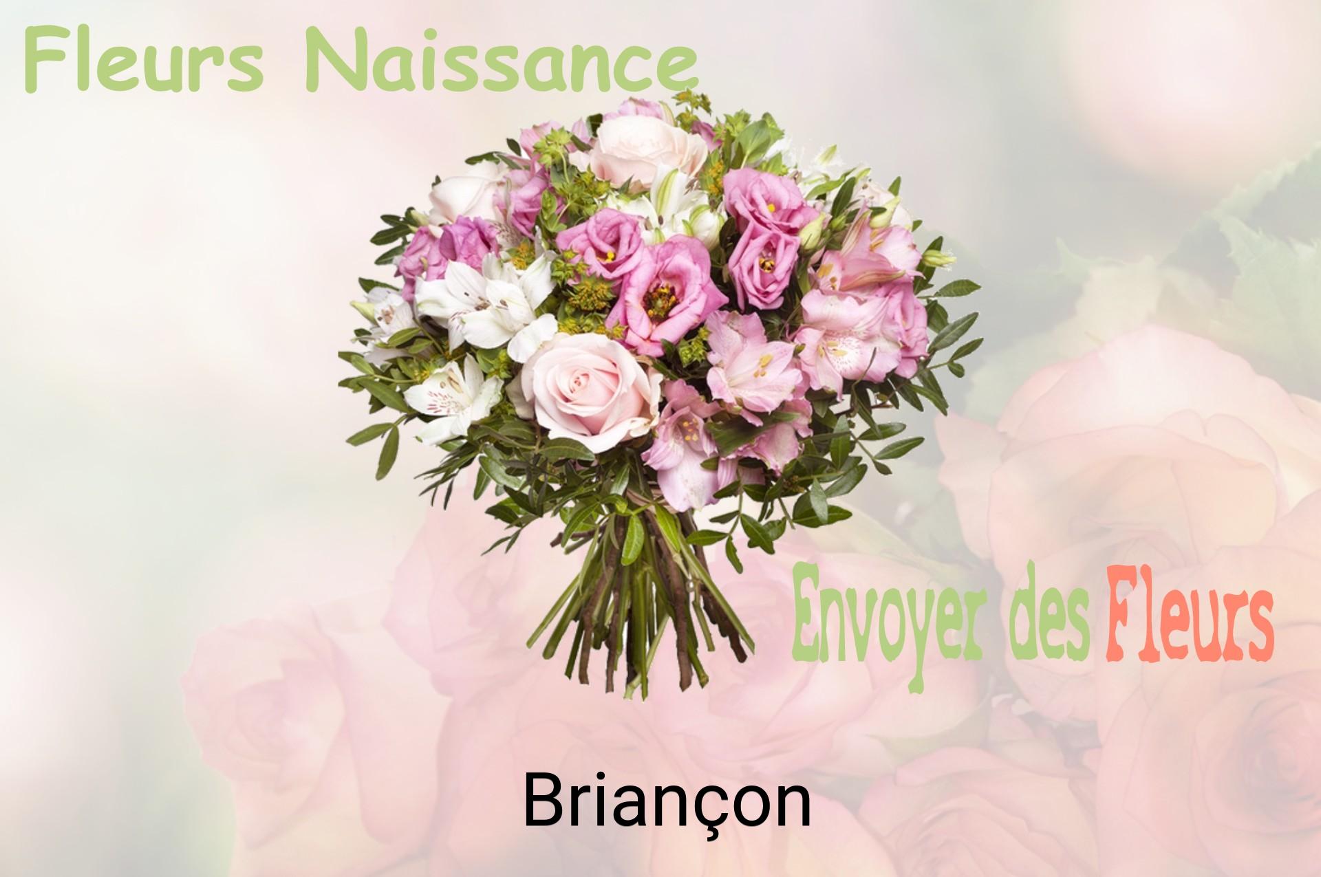 Bouquet de fleurs de naissance livré à Briançon
